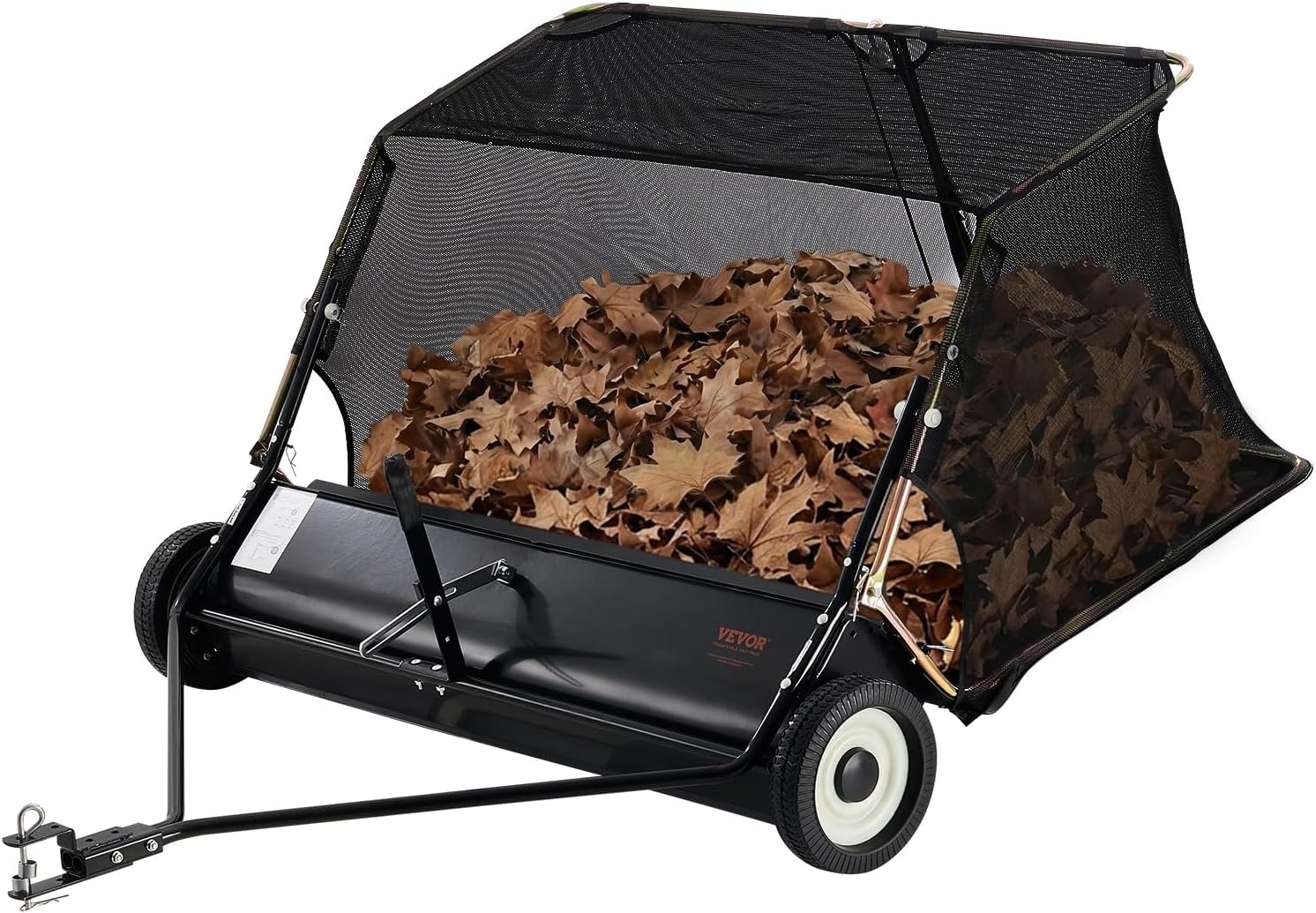 VEVOR Tow-Behind Lawn Sweeper, 52 in, 26 cu.ft.