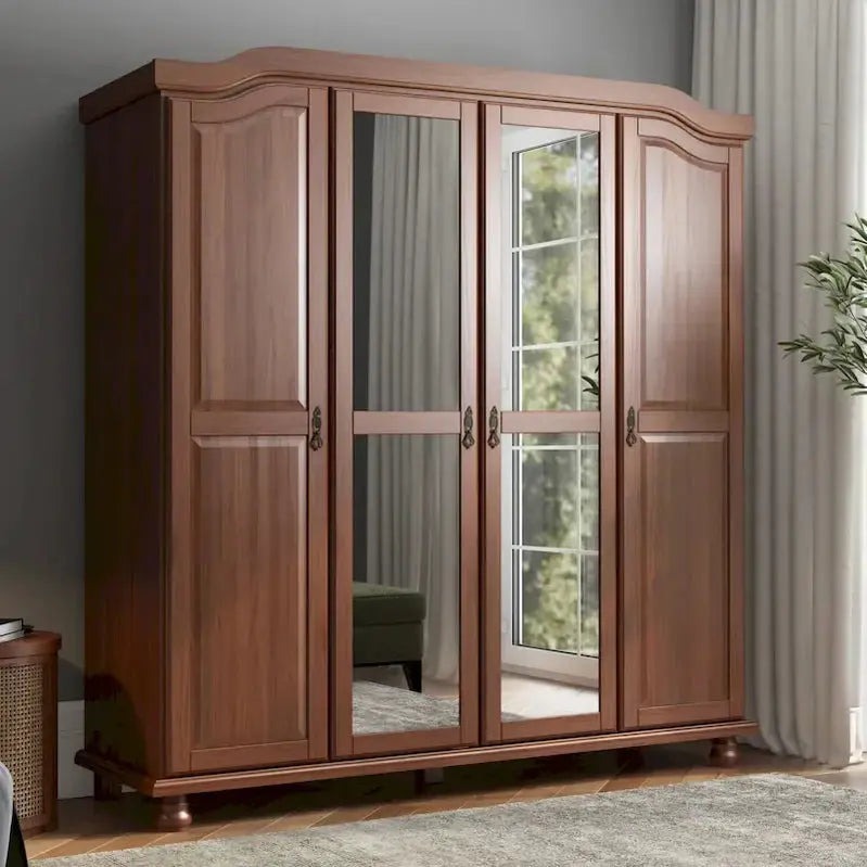 Palace Imports 4-Door Solid Wood Wardrobe Armoire, 72.25w - Kyle