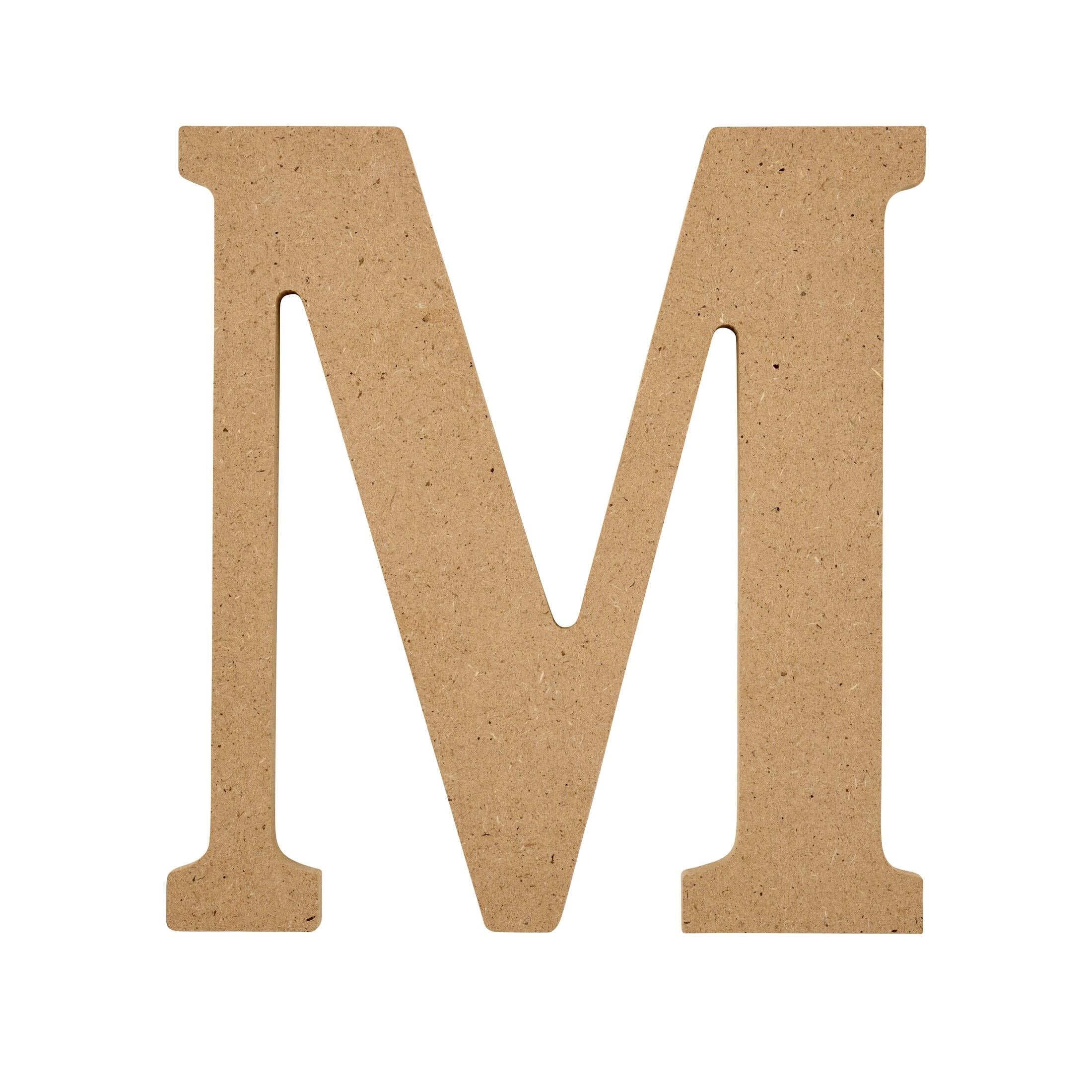 Plaid Unfinished Wood MDF 5" Letter for DIY Arts and Crafts