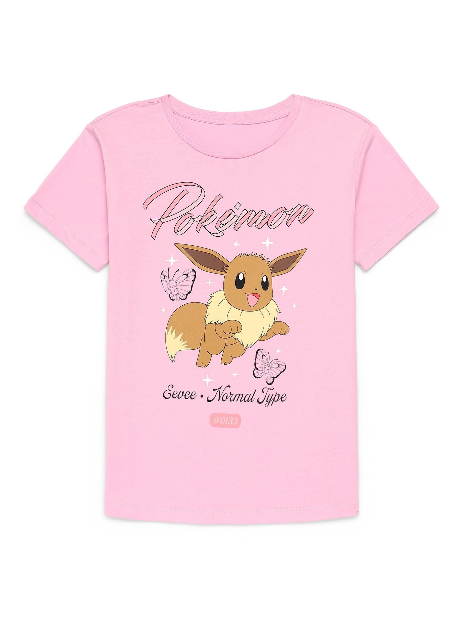 Hello Kitty Animal Print Girls Short Sleeve Graphic T-Shirt, Sizes 4-16