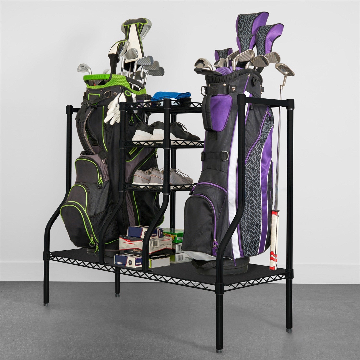 SafeRacks Deluxe Golf Equipment Storage Rack
