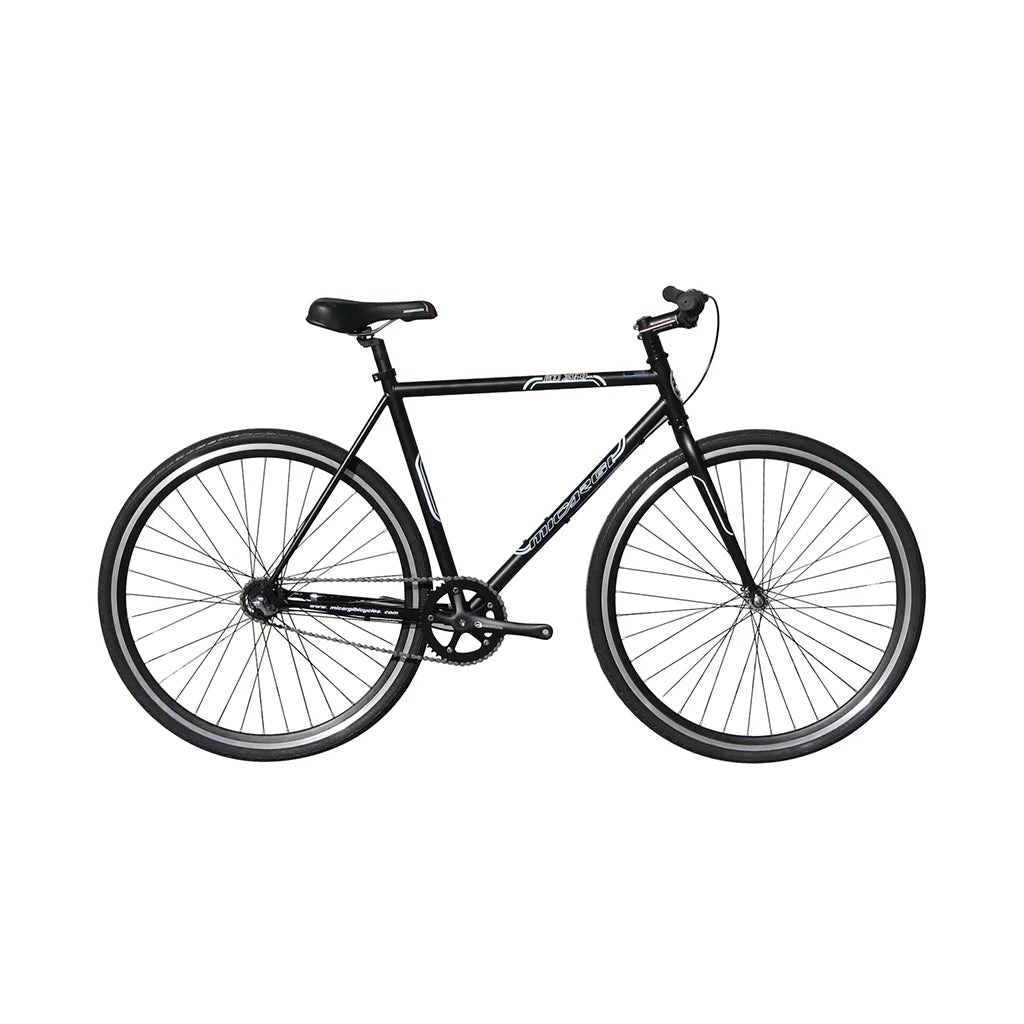 Micargi Fixie Bicycle, Matte Black, 57cm - RD-269-57