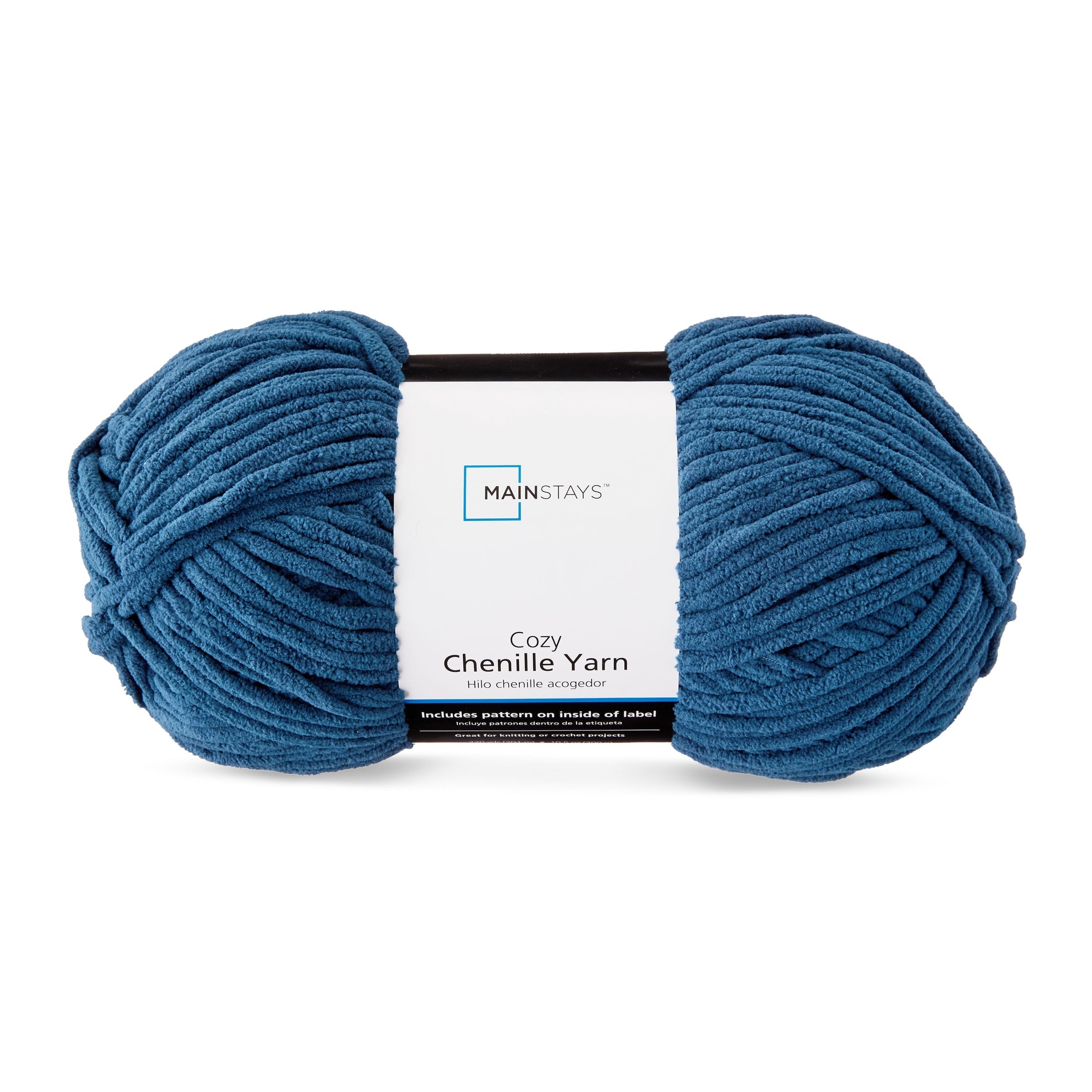 Mainstays Cozy Chenille Yarn, 220 yd, 100% Polyester, Bulky