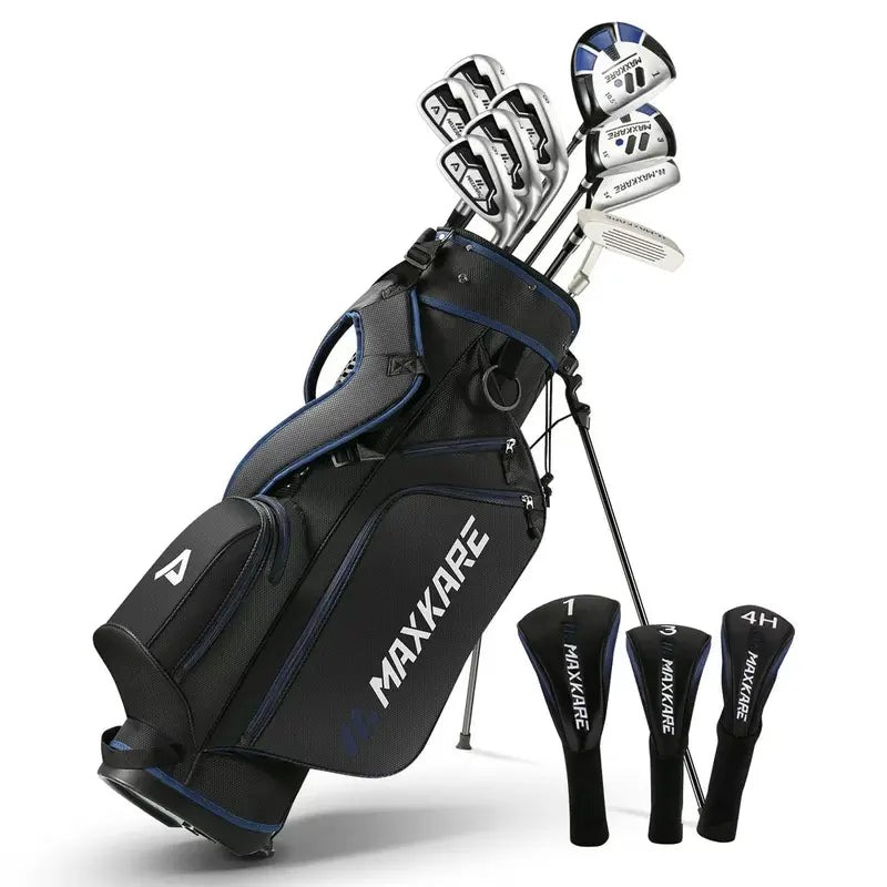 MaxKare Men's Regular 13-Piece Complete Golf Clubs Set With Stand Bag - Right-Handed