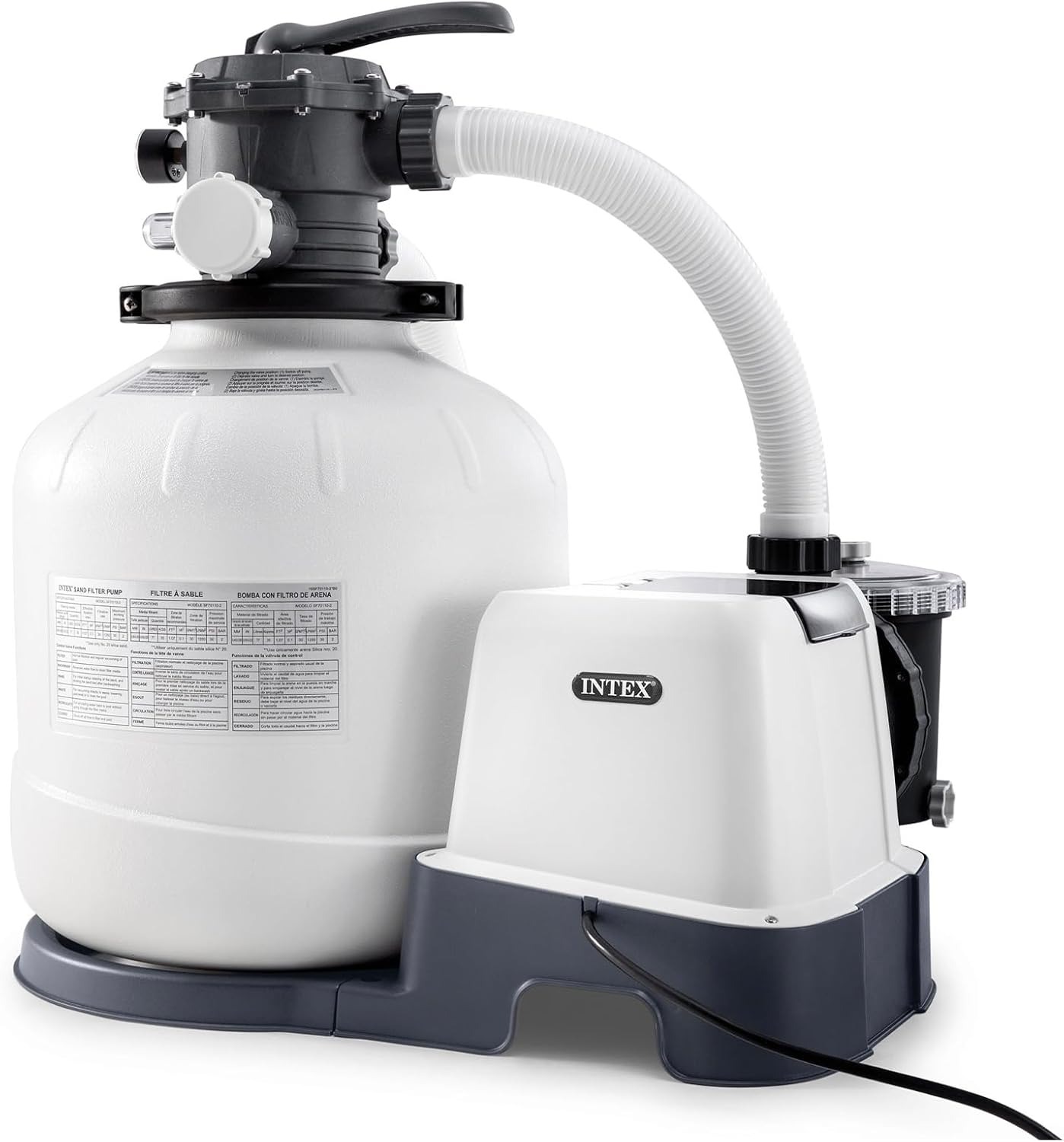 Intex Sand Filter Pump & Saltwater System For Up To 15 000 Gal Pools Krystal Clear
