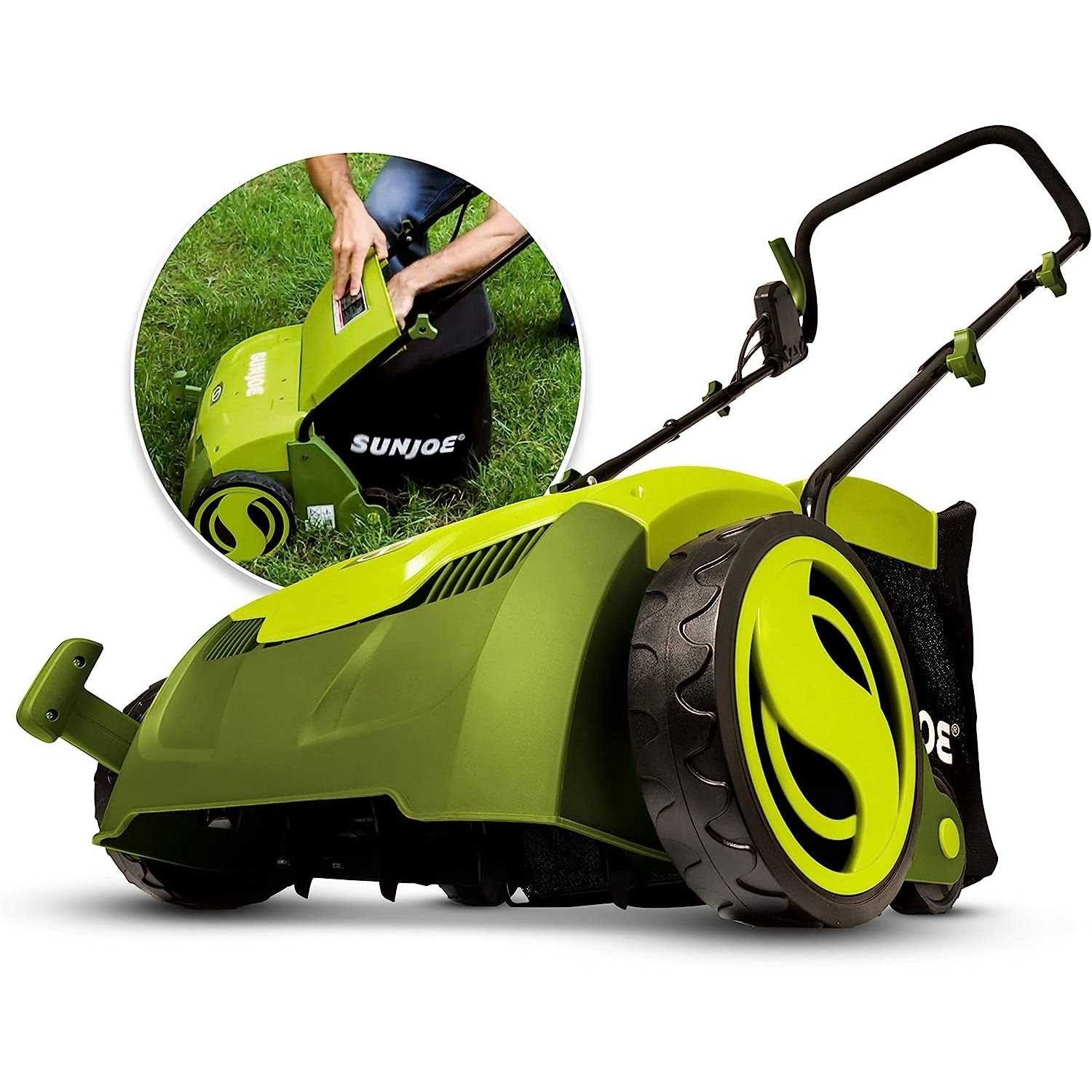 Sun Joe Electric Lawn Dethatcher With Collection Bag - AJ801E