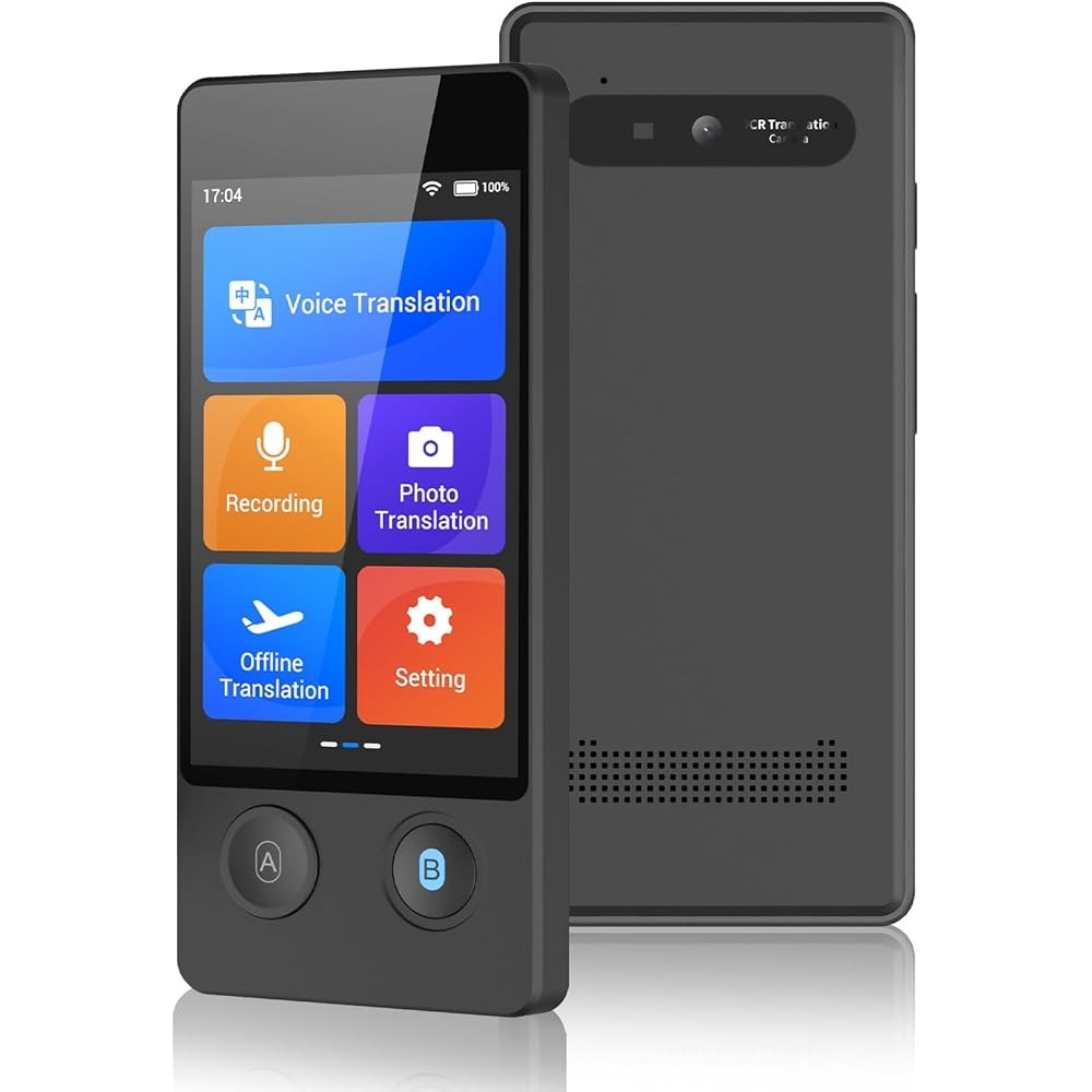 Language Translator Device - 144 Languages, Online/Offline AI Voice And Photo Translation