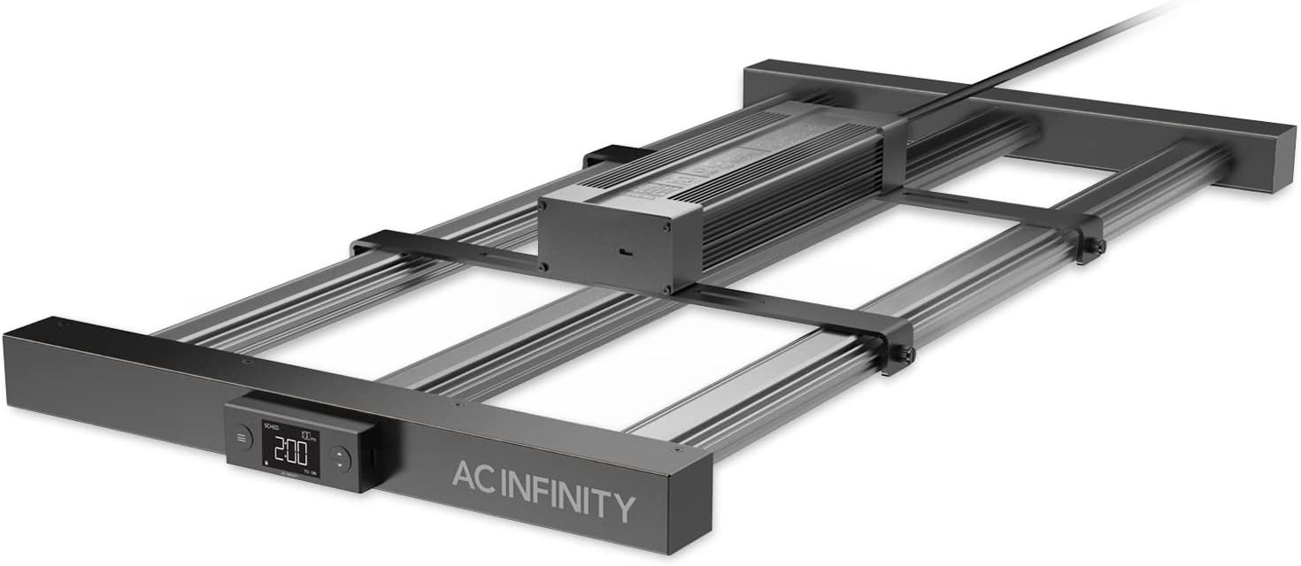 AC Infinity Full-Spectrum Bar LED Grow Light 2x4 280W 840 Diodes Black - IONFRAME EVO3