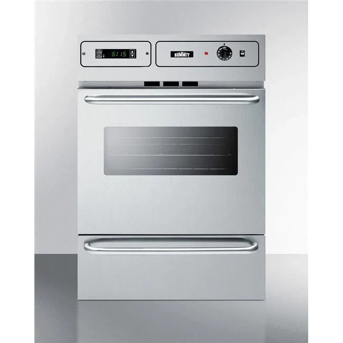 24 in Single Gas Wall Oven - Stainless Steel