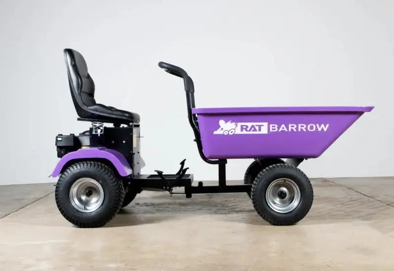 Rat Barrow Utility Cart - Black Powder-Coated Steel Frame