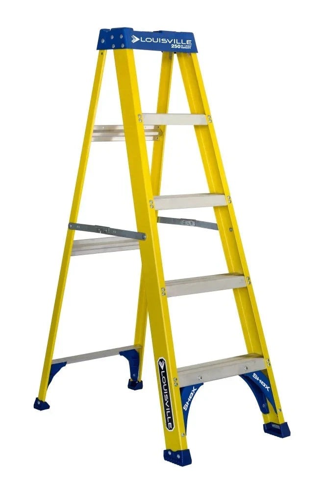 Louisville Ladder Fiberglass Step Ladder, 5-Foot, 250-Pound Load Capacity, Type I - FS2005