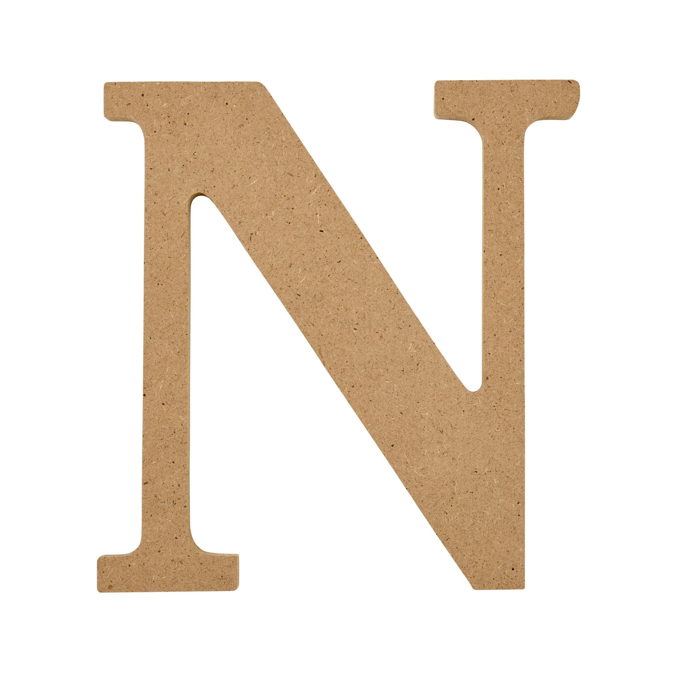 Plaid Unfinished Wood MDF 5" Letter for DIY Arts and Crafts