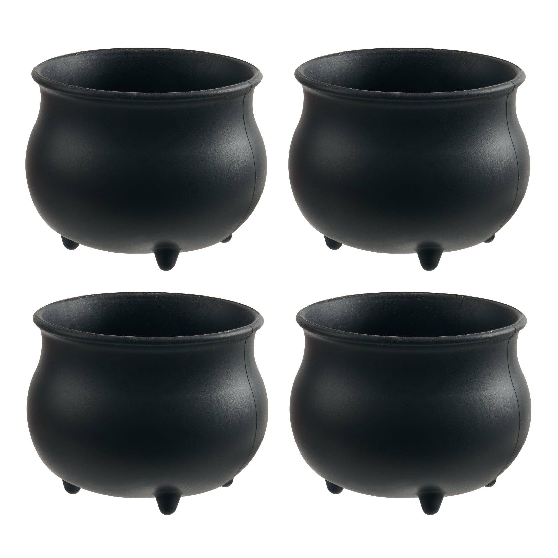 Way To Celebrate 4-Piece Silicone Cauldron Baking Cup Set, Black