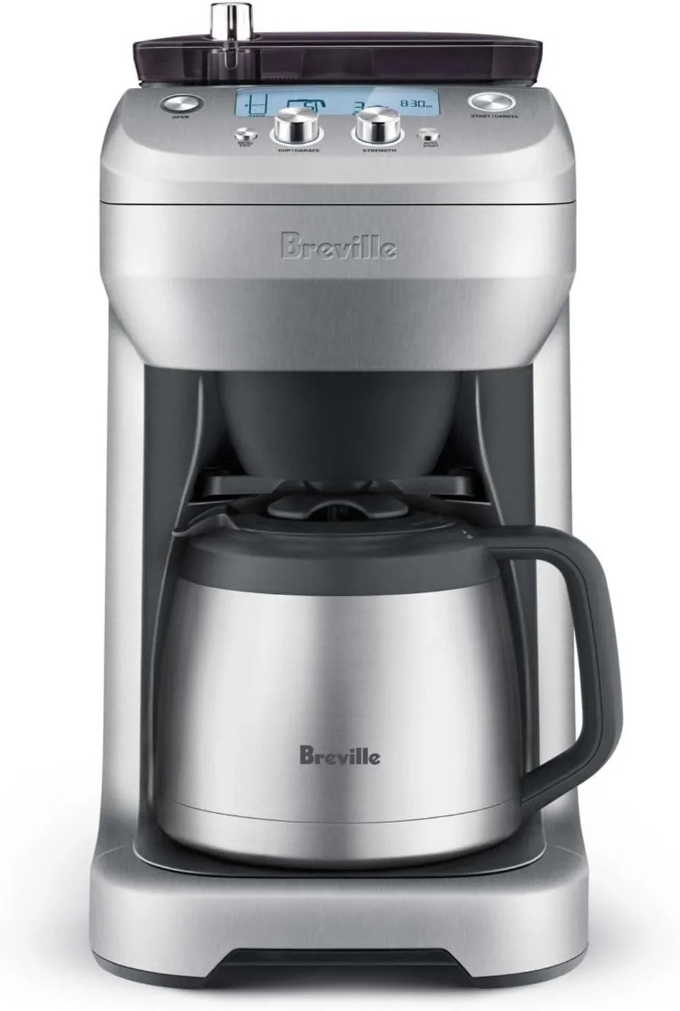 Breville Grind Control Coffee Maker With Grinder, Thermal Carafe, Brushed Stainless Steel - BDC650BSS