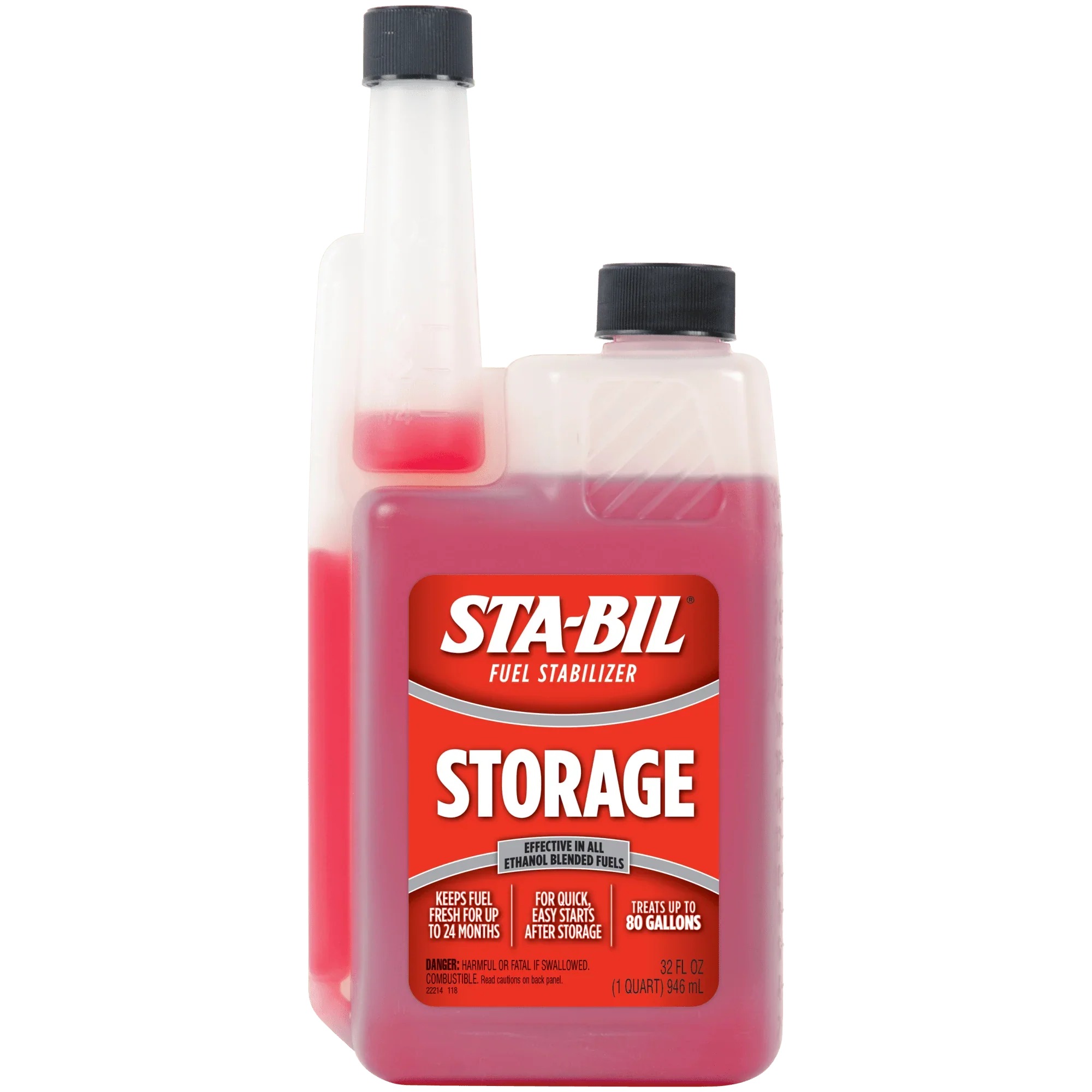 STA-BIL Storage Fuel Stabilizer Gasoline Treatment 32 Fl. Oz. - Treats 80 Gallons