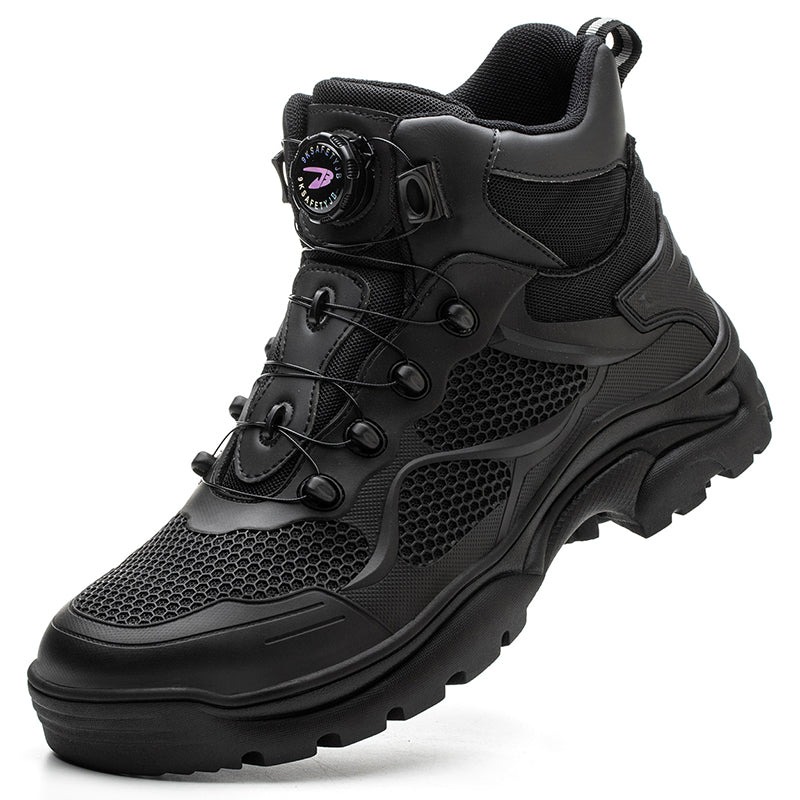 Closure System Laceless Steel Toe Shoes Boots
