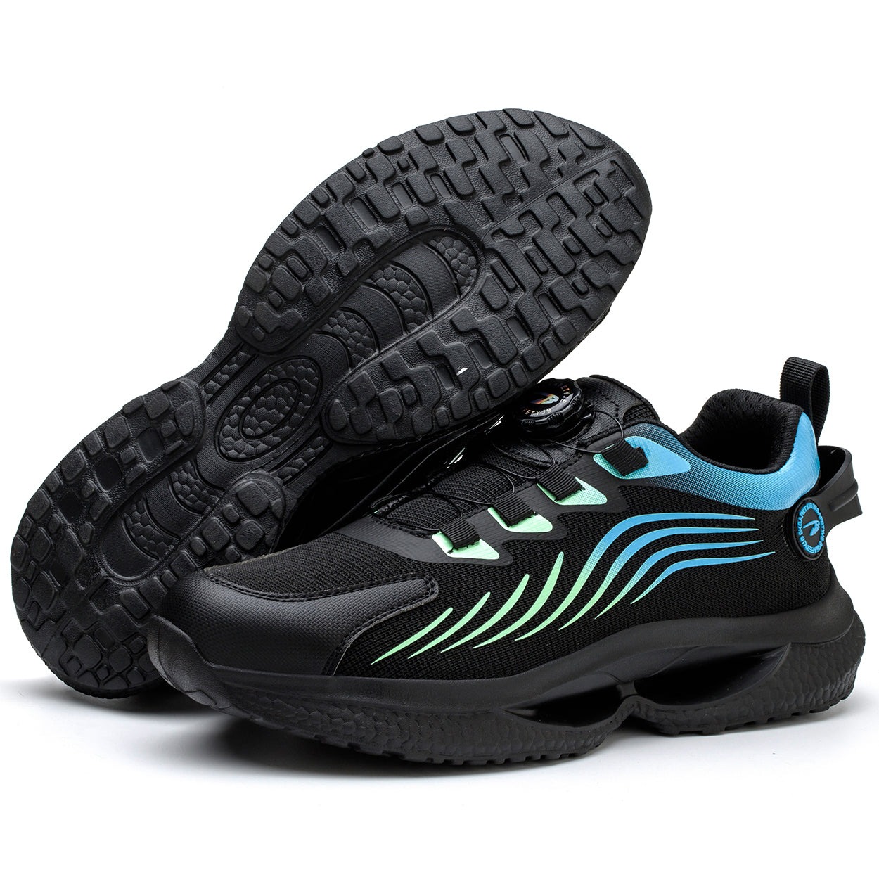 Unisex Steel Toe Shoes Closure System Laceless