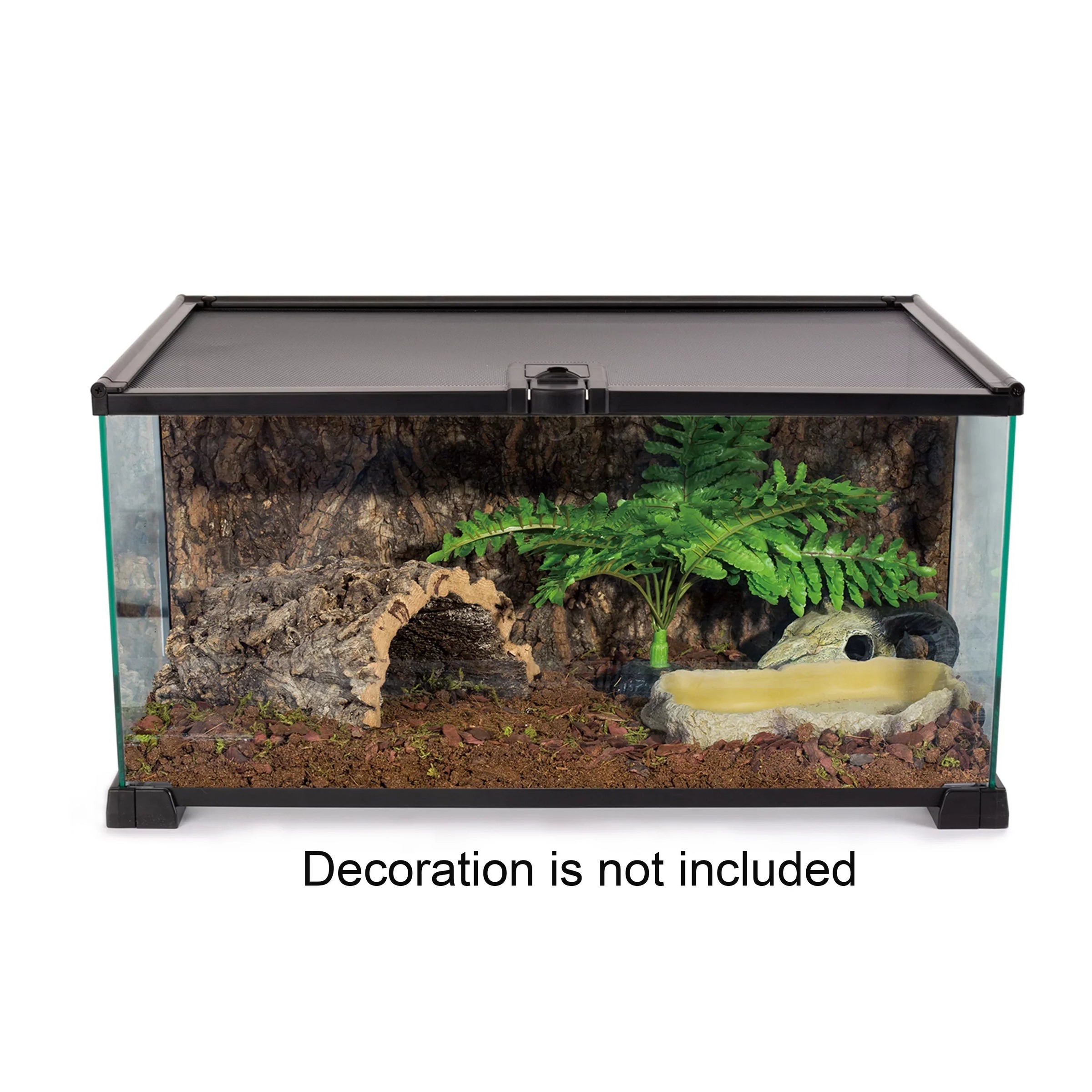 REPTIZOO Knock-Down Mini Glass Reptile Habitat, 20in x 12in x 10in, 10 Gallon