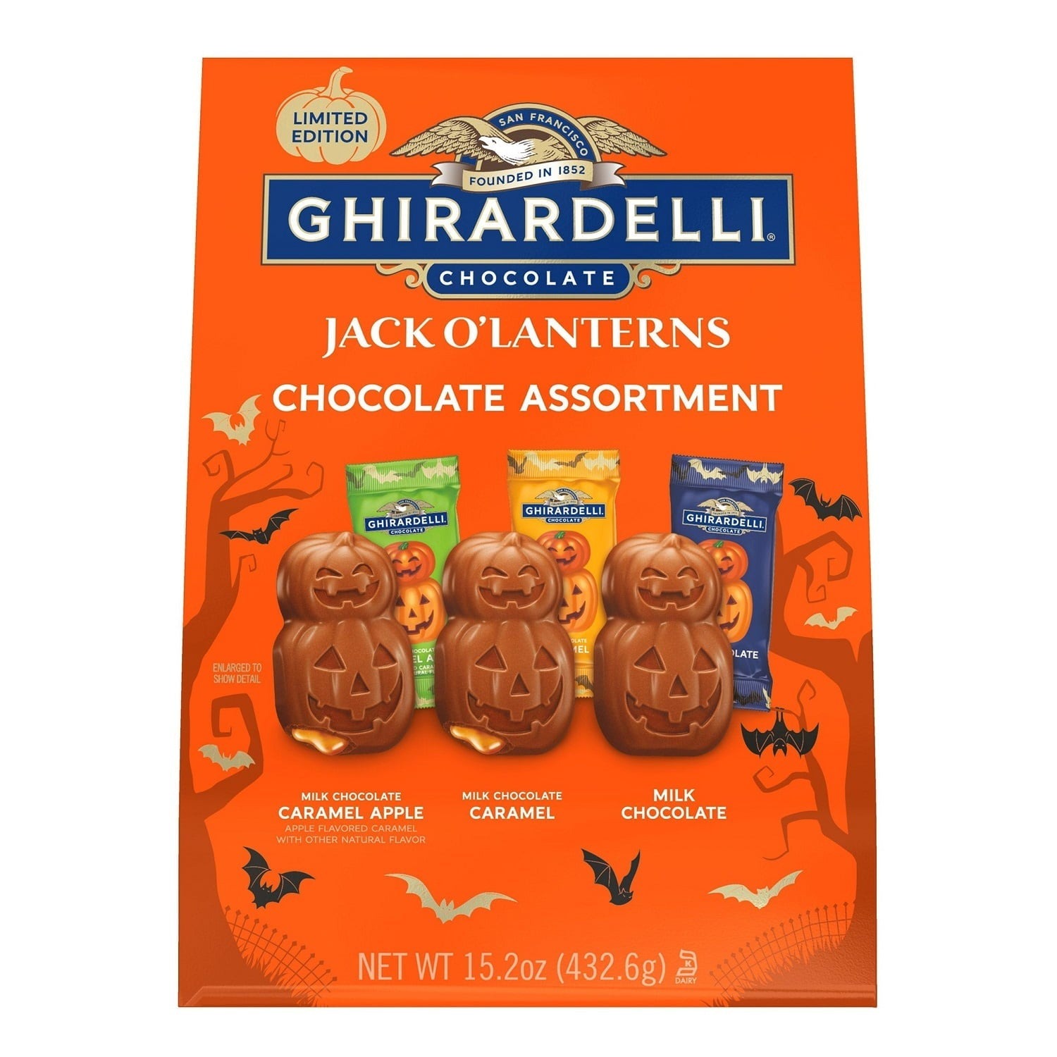 Ghirardelli Jack O'Lanterns Chocolate Assortment, 15.2 Ounce