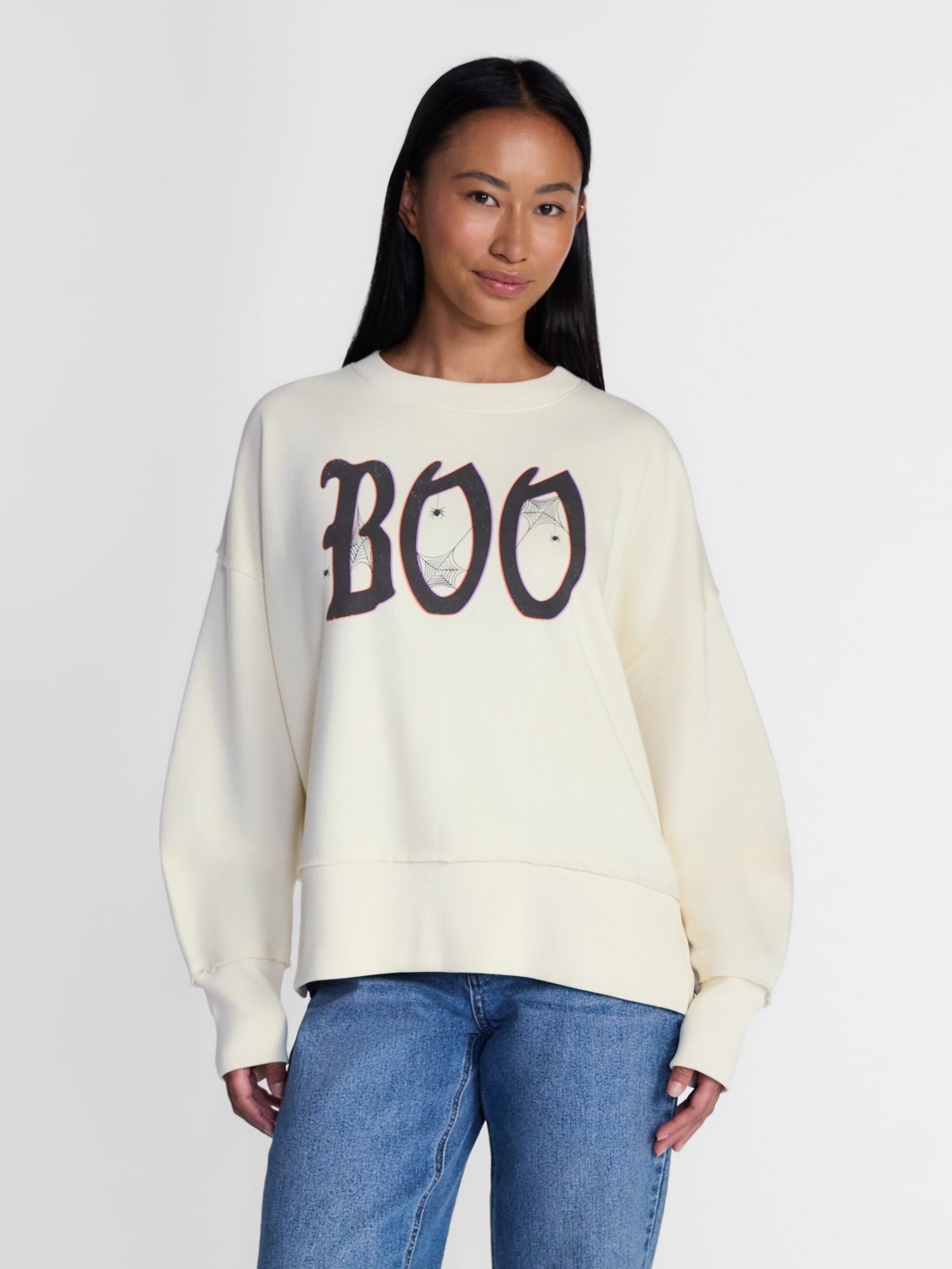 Women's Halloween Salem Book Club Graphic Fleece from Way to Celebrate, Sizes S-4X
