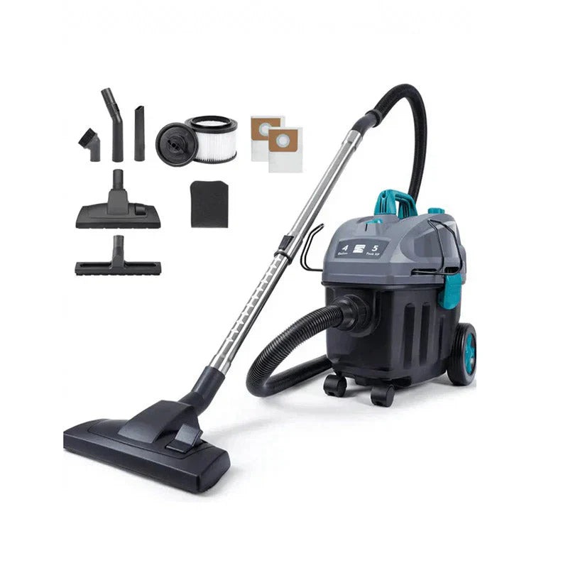 Wet/Dry Canister Shop Vacuum Cleaner 4 Gallon 5 Peak HP 2-Stage Motor Black - KW3050