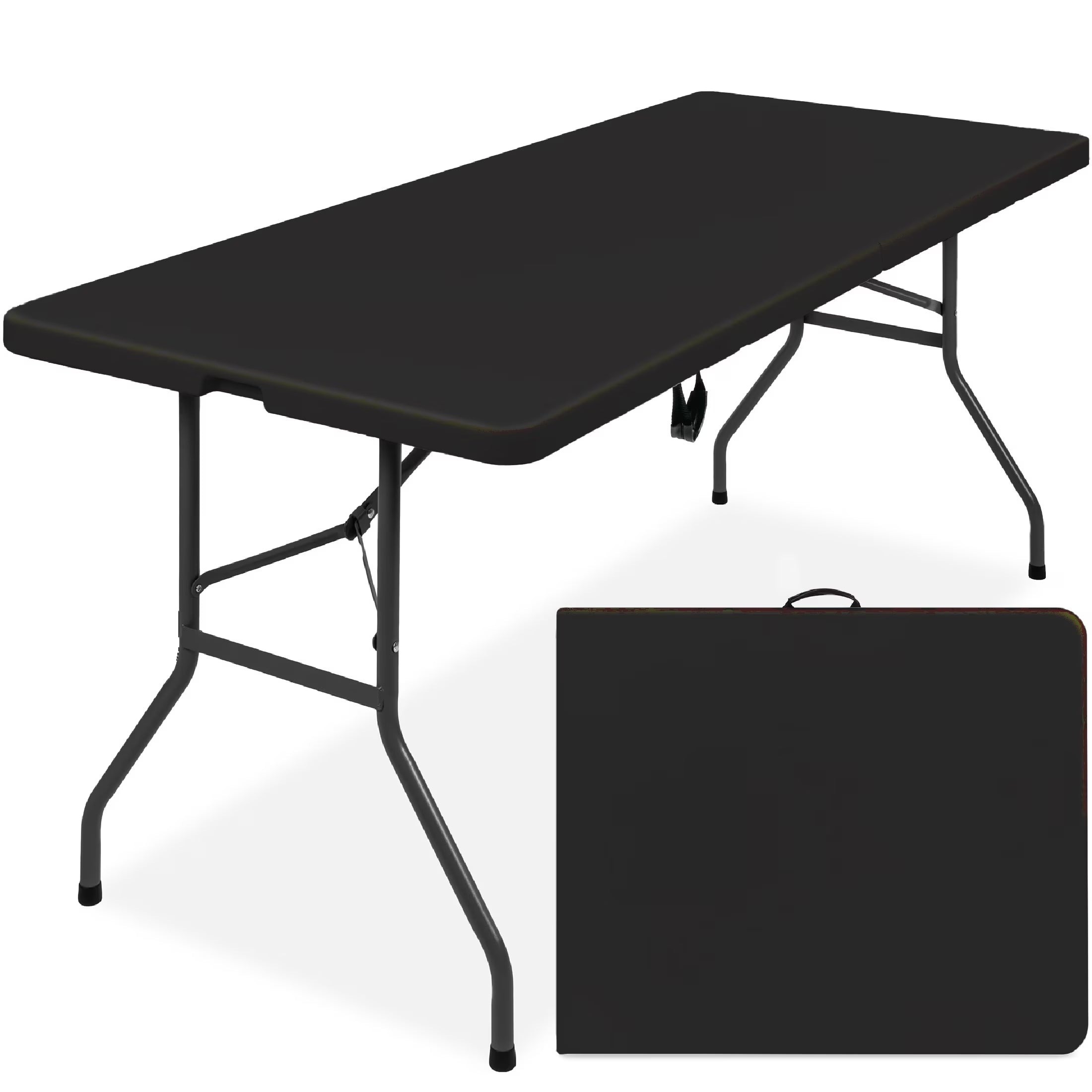 Best Choice Products 6ft Plastic Folding Table, 72in x 30in x 30in, White