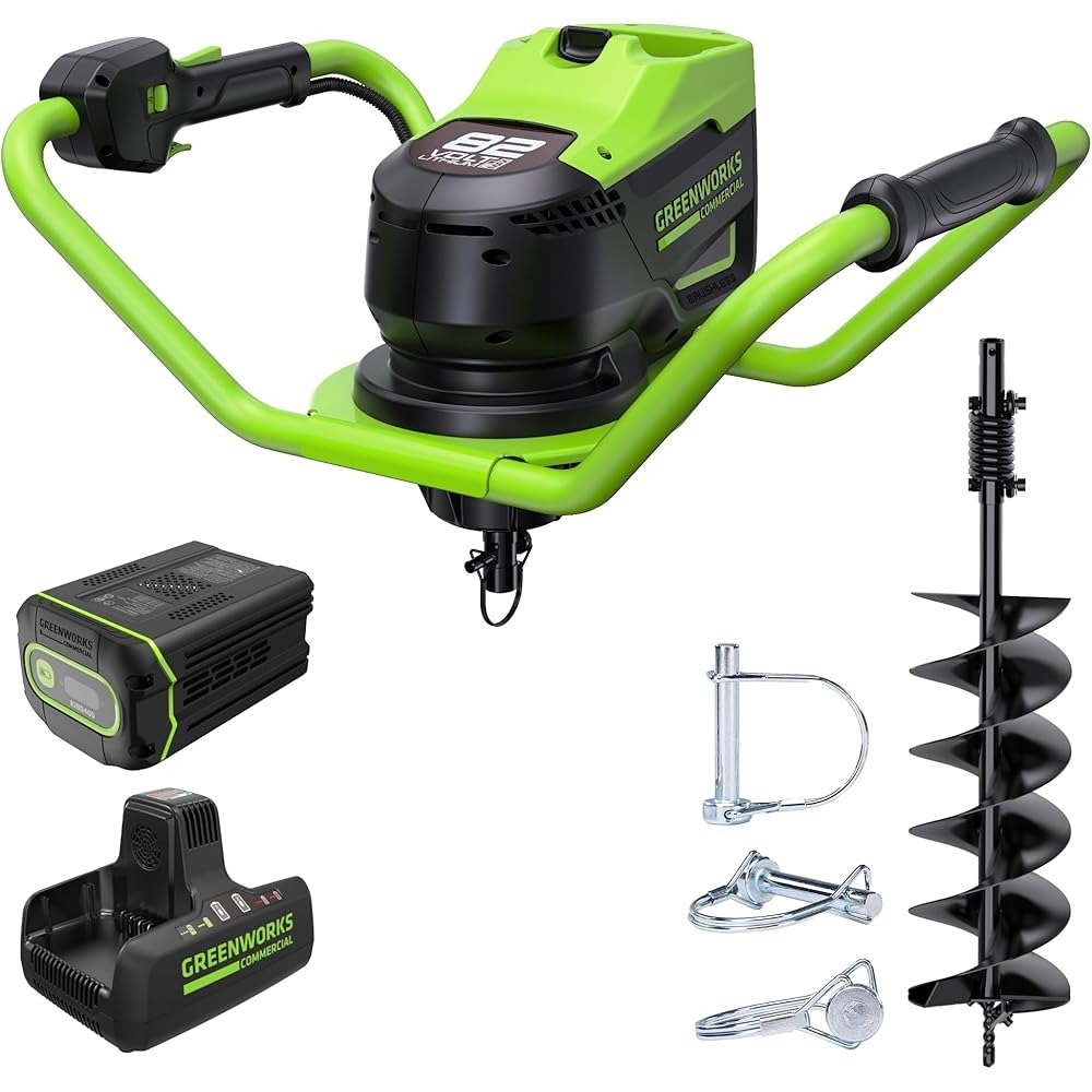 82V Brushless Cordless Earth Auger With 4.0Ah Battery