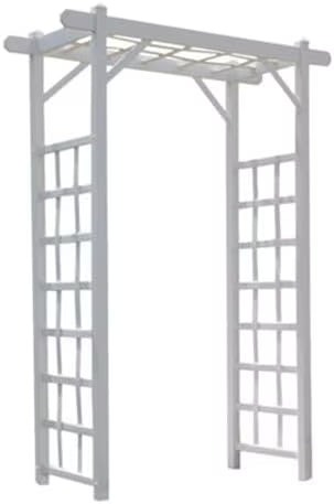 Dura-Trel PVC Garden Arbor, Elmwood, Mocha, 57in x 85in