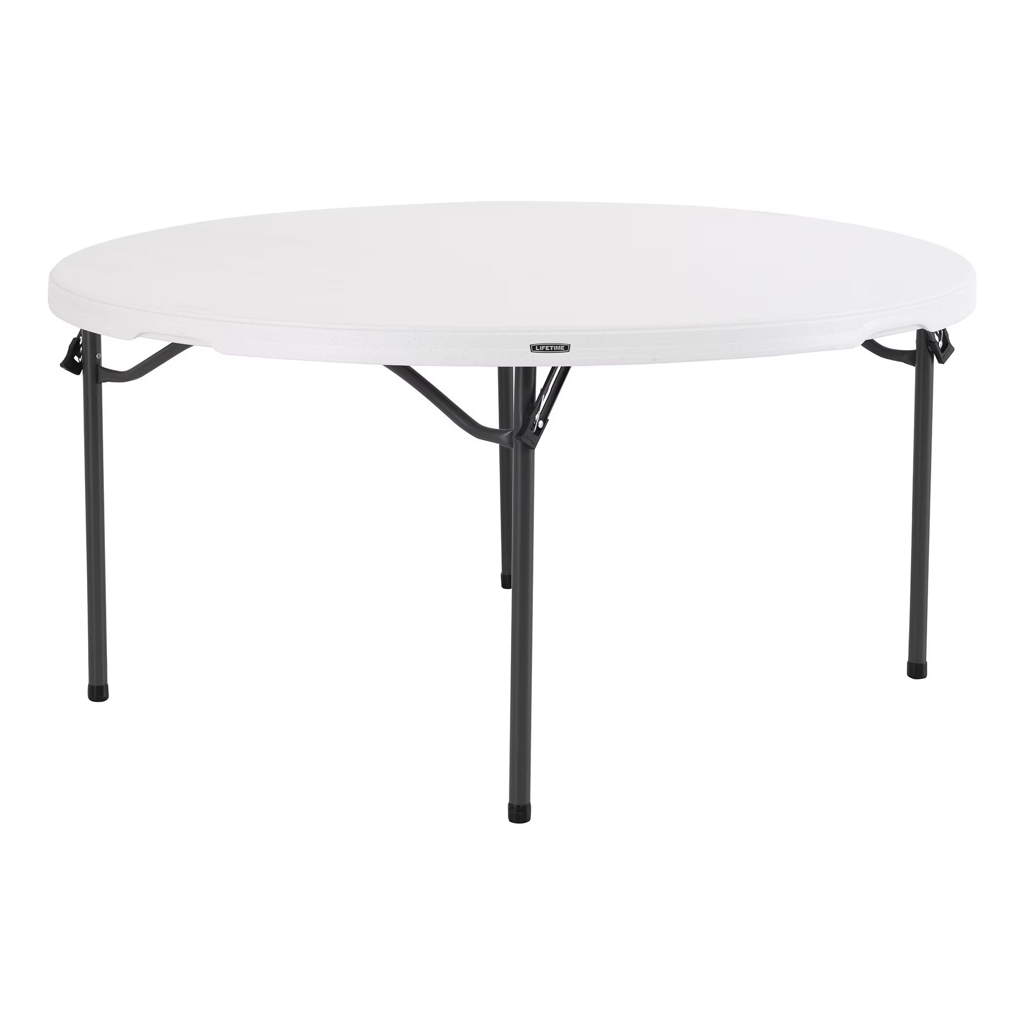 Lifetime 60 Inch Round Commercial Folding Table, Almond - 280435