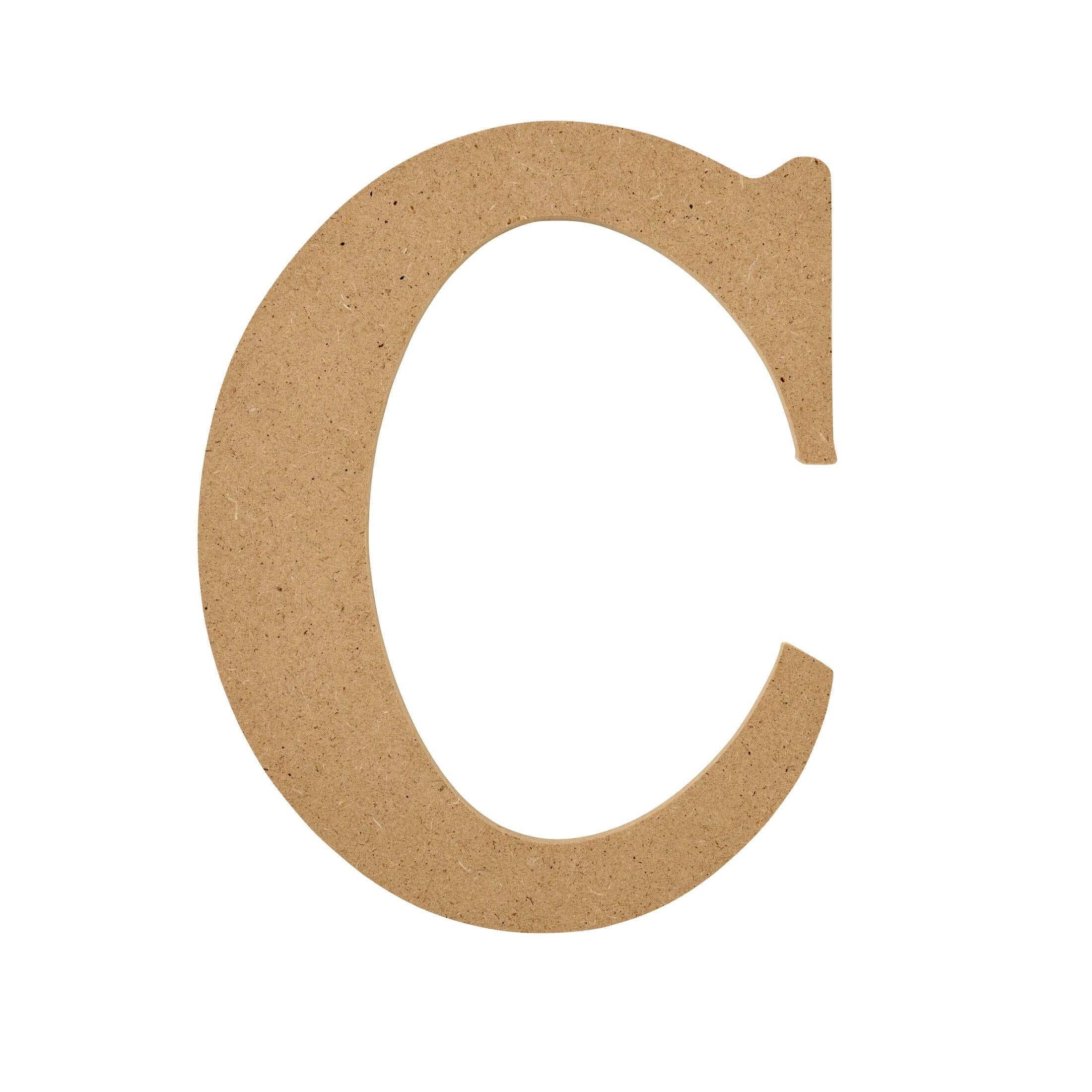 Plaid Unfinished Wood MDF 5" Letter for DIY Arts and Crafts