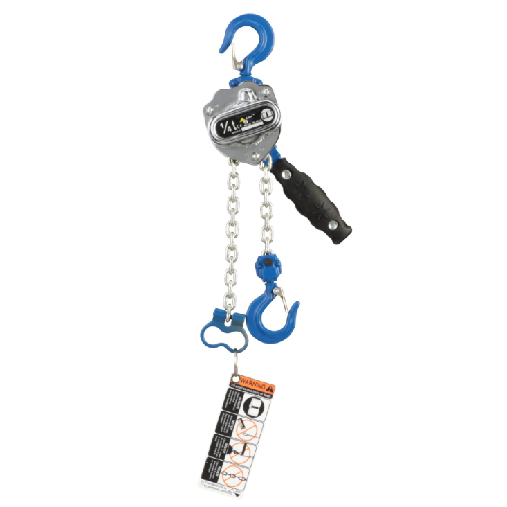All Material Handling ML003A-10Z Mini Lever Chain Hoist, 1/4 Ton, 10' Lift