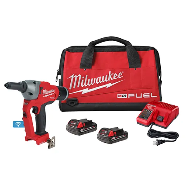 Milwaukee 2660-22CT M18 FUEL™ 1/4" Blind Rivet Tool w/ ONE-KEY™ Kit