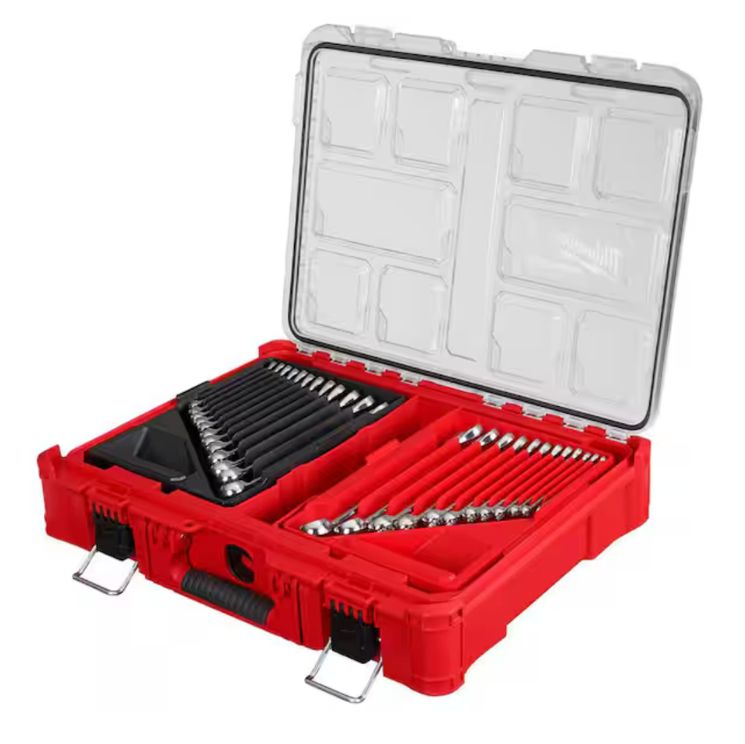 Milwaukee 48-22-9485- 30pc Metric & SAE Combination Wrench Set with PACKOUT™ Organizer