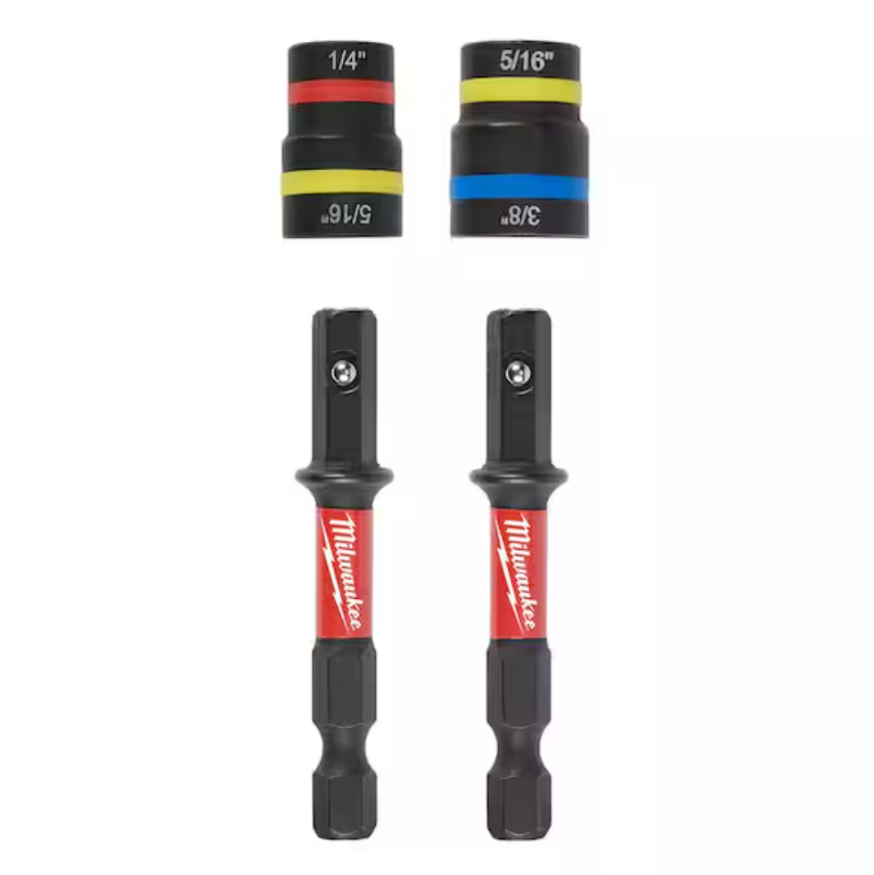 Milwaukee 49-66-4565 - 2pc SHOCKWAVE™ Impact Duty QUIK-CLEAR™ 2-in-1 Magnetic Nut Driver Set