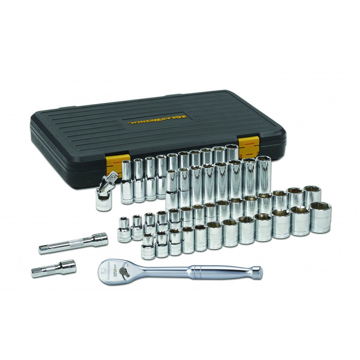 GearWrench 80700D - 49 Piece 1/2" Drive 6 Point Standard and Deep SAE/Metric Mechanics Tool Set