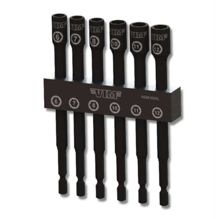 VIM Tools NSM100XL Metric Extra Long Nut Setter Kit