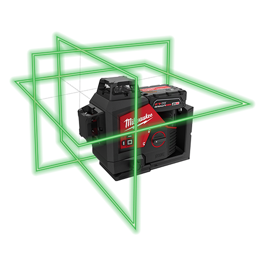 Milwaukee 3632-21 M12™ Green 360˚ 3 Plane Laser Kit