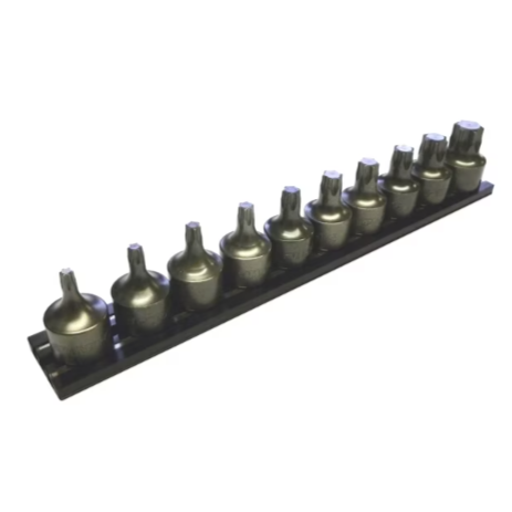 VIM Tools IMPACT-HCT6 Half Cut Torx Driver Set, 3/8" Drive