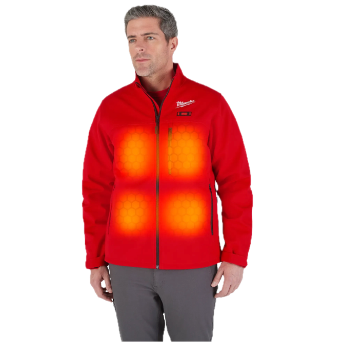 Milwaukee M100R M12™ Heated TOUGHSHELL™ Jacket with Battery - Red