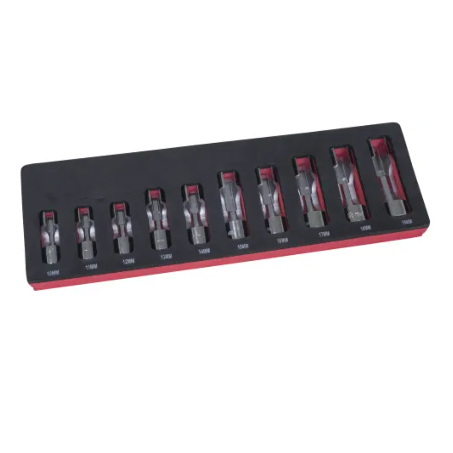 Lisle 12030 Flare Nut Socket Set, 10 pc
