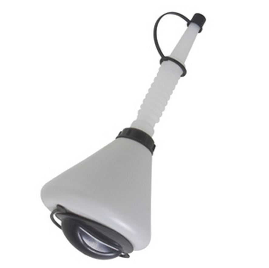Lisle 19832 1.6 Qt. Plastic Funnel w/ Lid and Spout Cap
