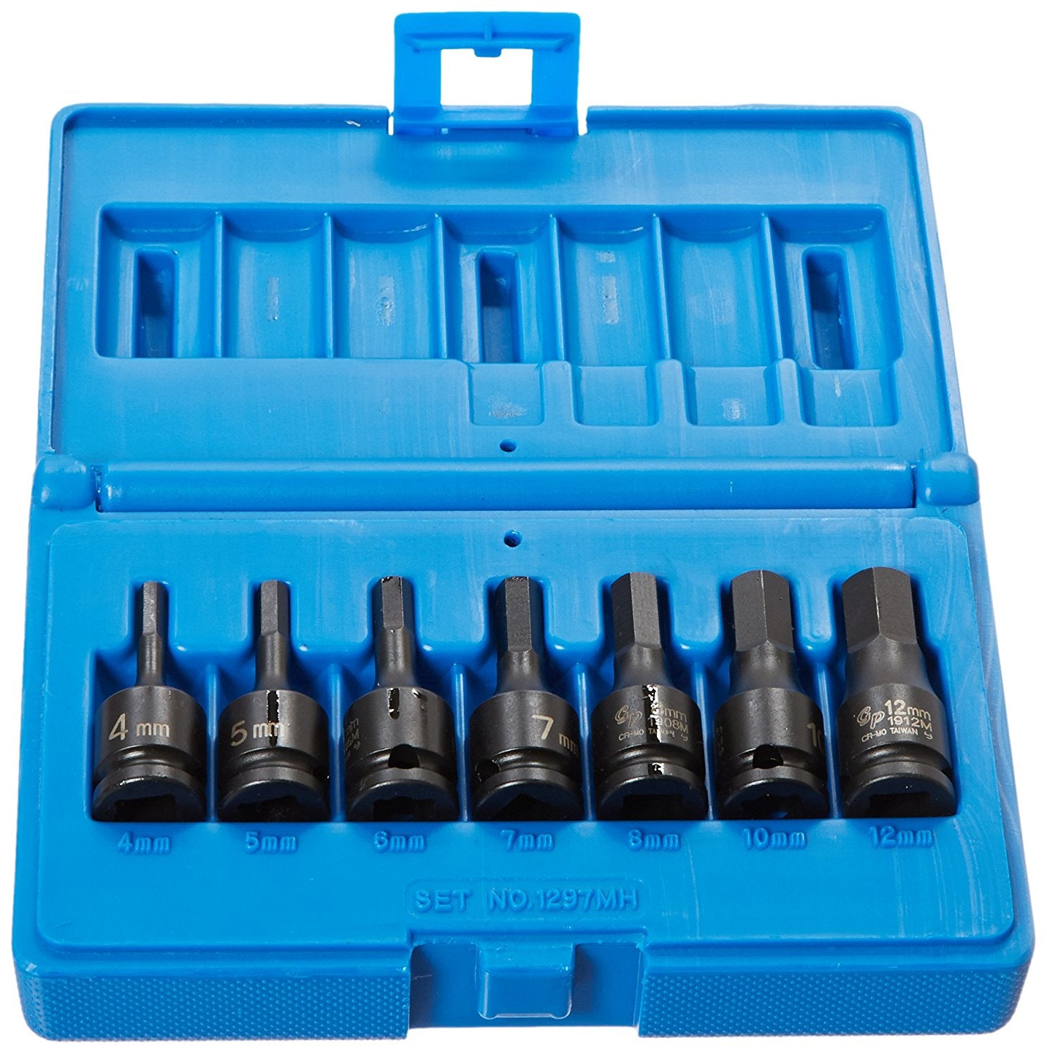 Grey Pneumatic 1297MH 3/8" 7-Piece Hex Driver Socket Set Metric