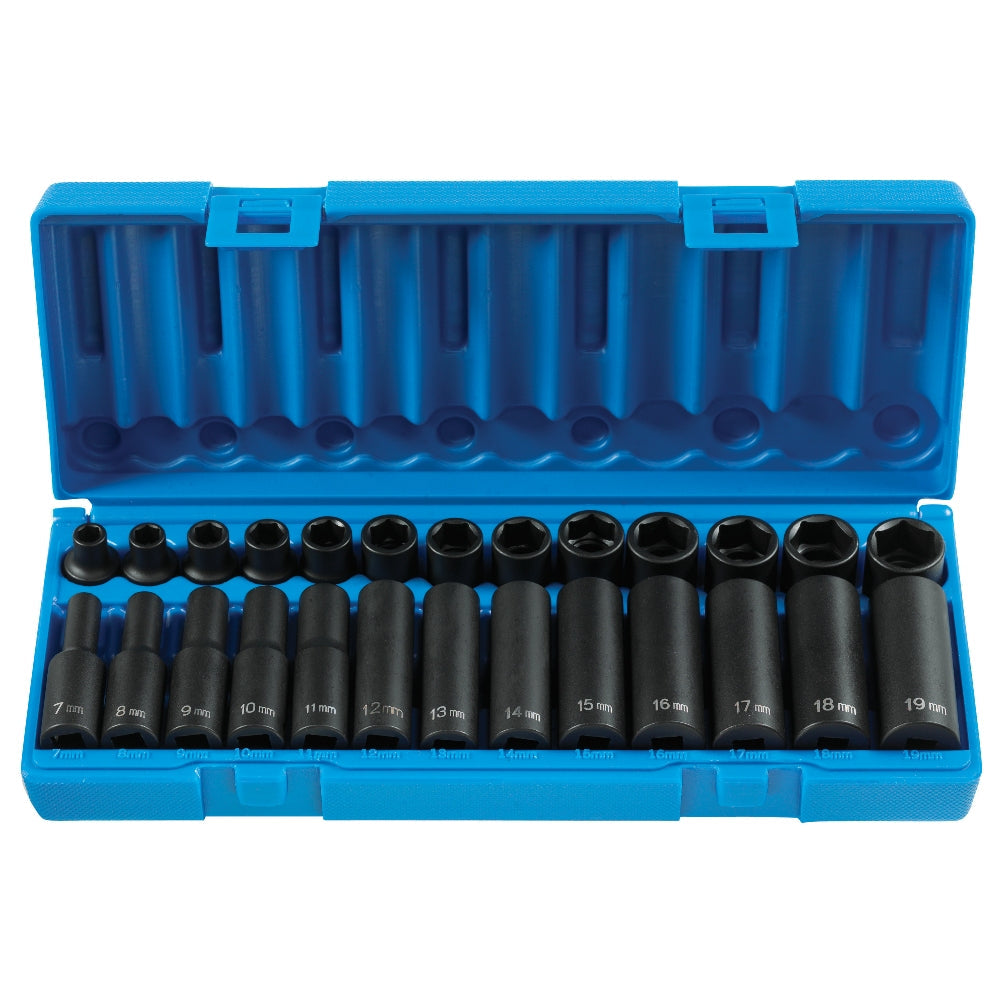 Grey Pneumatic 1226M 3/8" Drive Standard and Deep Length Master Set - 26PC