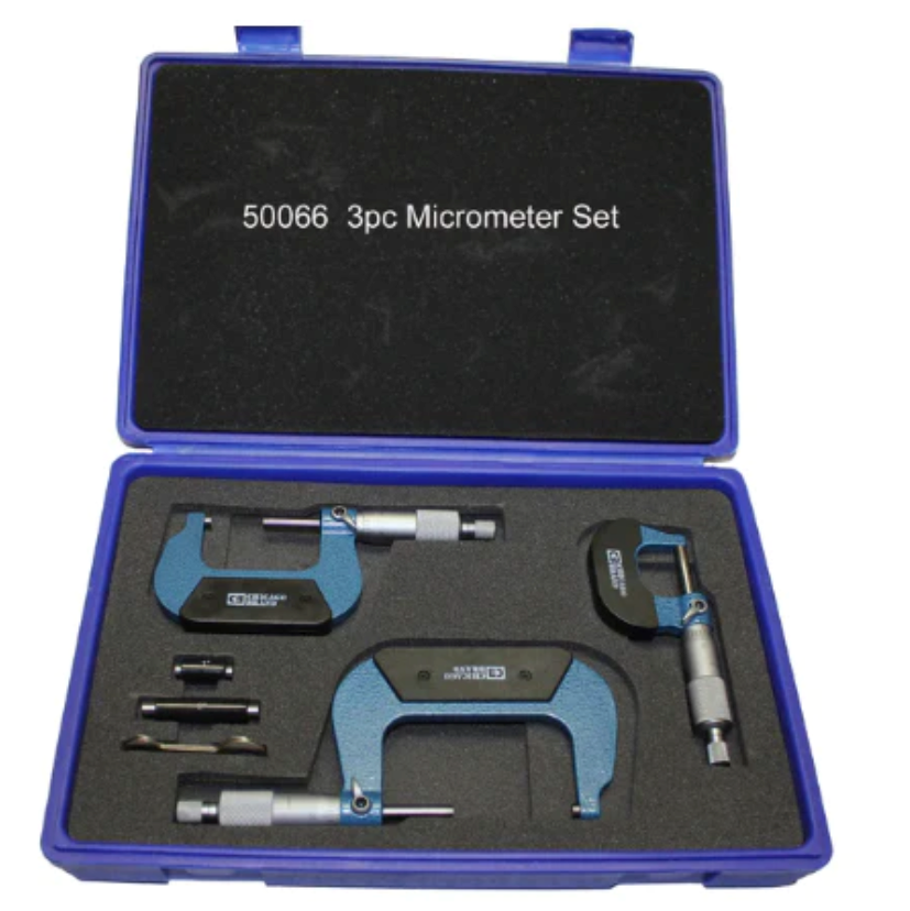 Chicago Brand 50066 - 0-3" Outside Micrometer Set