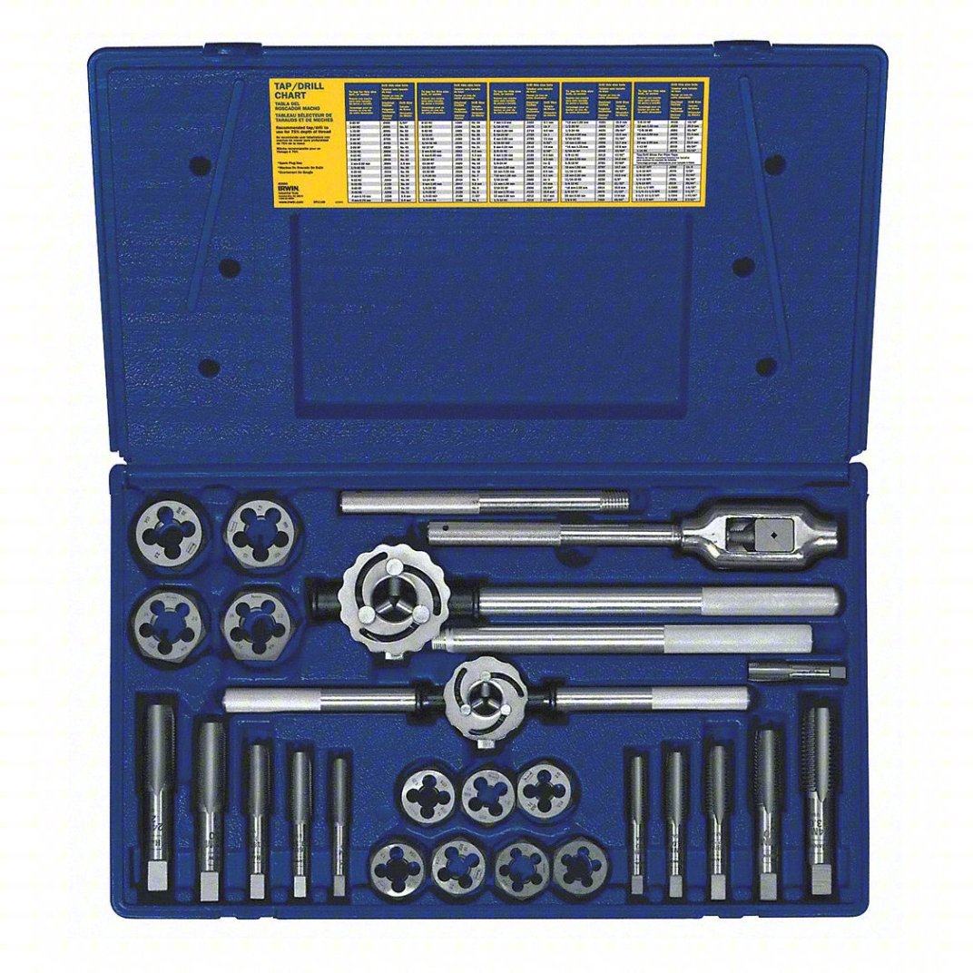 Irwin 97311 Metric Tap & Hex Die Set - 25pc M14 to M24