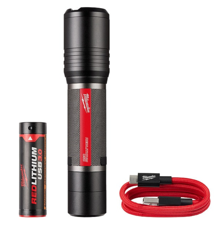 Milwaukee 2162-21 REDLITHIUM™ USB 2,000 Lumen Slide Focus Flashlight