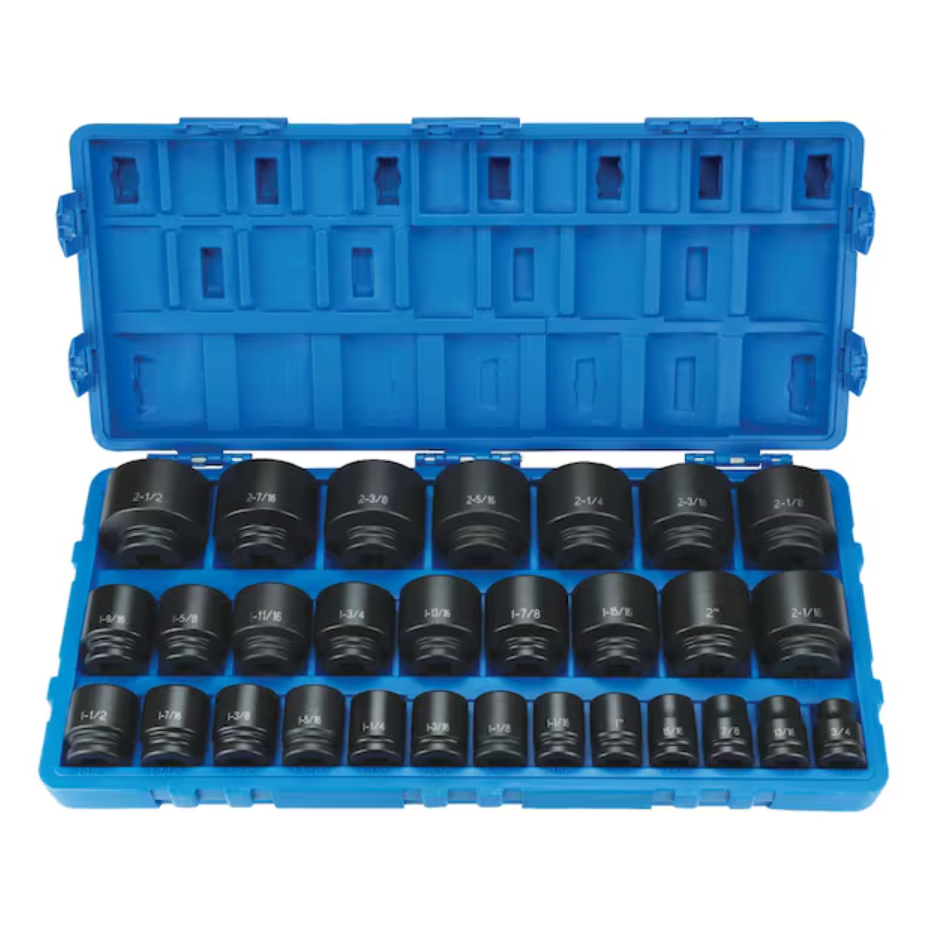 Grey Pneumatic 8029 - 3/4" Drive Fractional Master Socket Set, 29pc