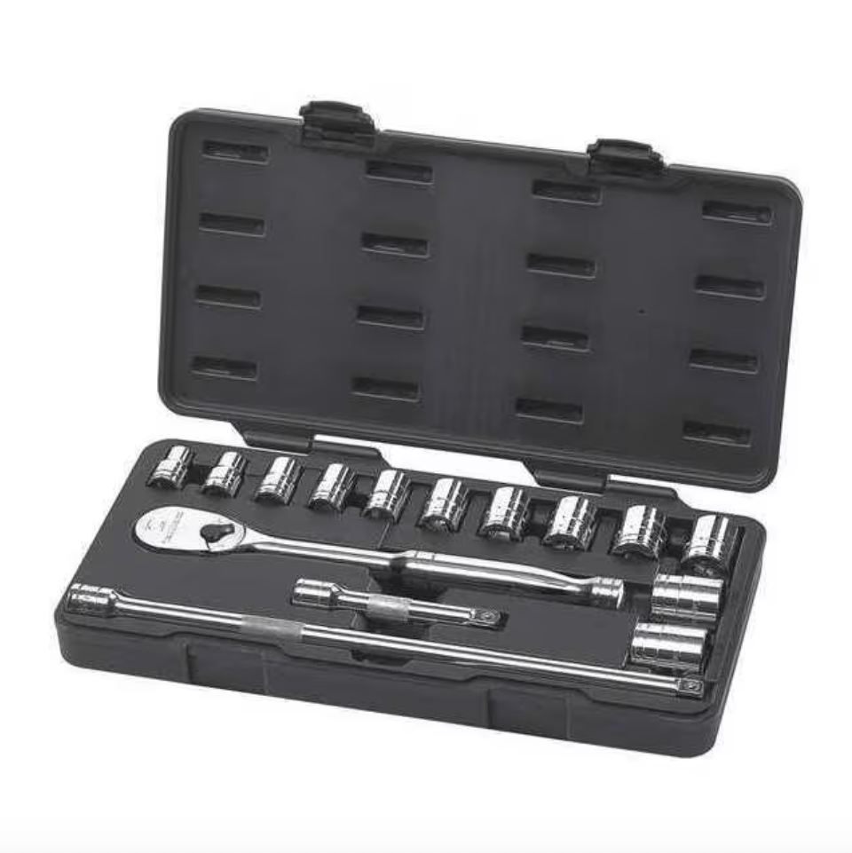 GearWrench 80706 - 15 Piece 1/2" Drive 6 Point Standard SAE Mechanics Tool Set