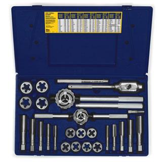 Irwin 97094 Fractional Tap & Hex Die Set - 25pc 9/16" to 1"