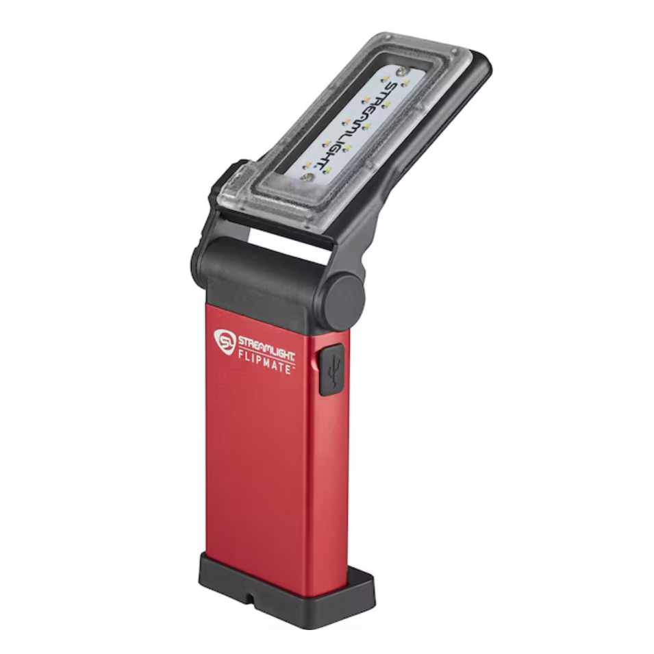 Streamlight 61501 Flipmate USB Rechargeable Multi-Function Compact Work Light-RED